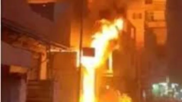 إصابة 9 أشخاص بإختناق في حريق ببرج بالدقهلية