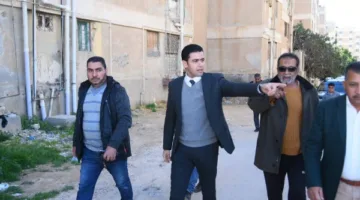 حملة لإزالة إشغالات المحال العامة بمرسى مطروح