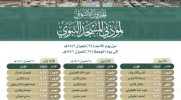 رئاسة شؤون الحرمين تُعلن جدول أئمة الحرم المكي لهذا الأسبوع حتى نهاية شهر شعبان 1446