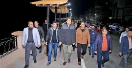 محافظ سوهاج يتفقد كورنيش أخميم الجديد