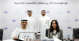 نادي الشارقة الرياضي يوقع اتفاقية تعاون مع مؤسسة خالد بن سلطان القاسمي الإنسانية لدعم جهودها في حماية الأطفال من حول العالم