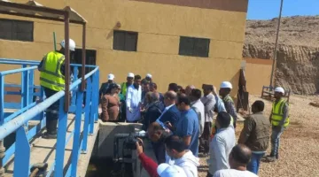 وفد إسكان النواب يتفقد محطة مياه الشرب بالحصايا في إدفو بأسوان