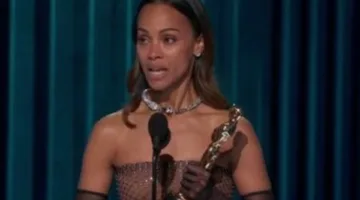 أوسكار 2025.. زوي سالدانا أفضل ممثلة مساعدة