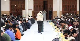 الضوينى يتفقد تجهيزات الإفطار الجماعي بالجامع الأزهر